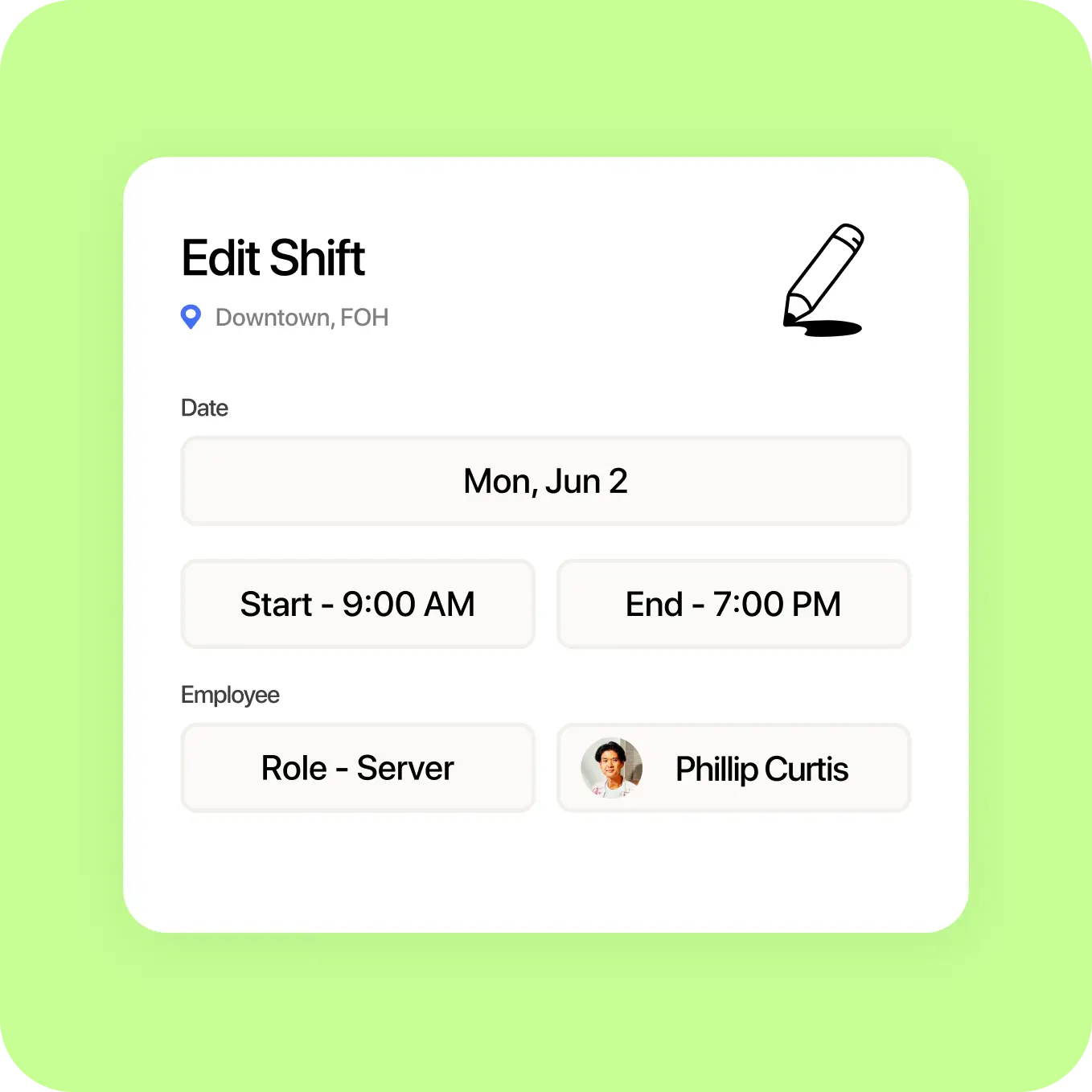 Restaurants that use 7shifts mobile app and tools reduce calls and texts by up to 70%
